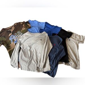 Boys Ralph Lauren t-shirts. Size 8. 7 shirts in bundle.